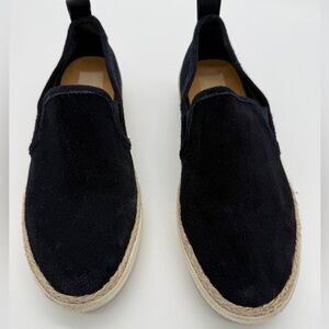 Dolce Vita Navy Blue Suede W 9.5 Espadrille Platform Slip-On Sneaker Boho Chic